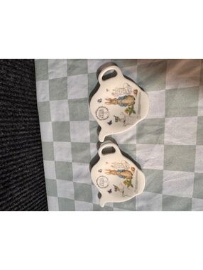 Wedgwood Peter Rabbit Porcelain Teabag Holders Set of 2